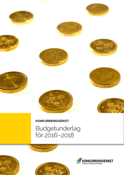 Budgetunderlag för 2016–2018