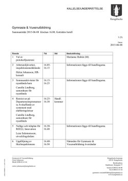 Gymnasie & Vuxenutbildning