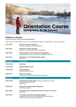 Orientation Course