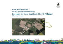 Planbeskrivning Pihlängen