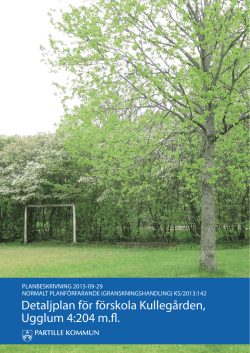 Planbeskrivning - Partille kommun