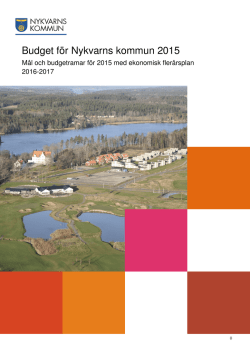 Budget för Nykvarns kommun 2015