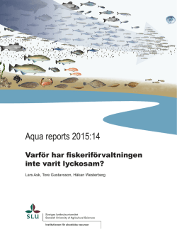 Aqua reports 2015:14