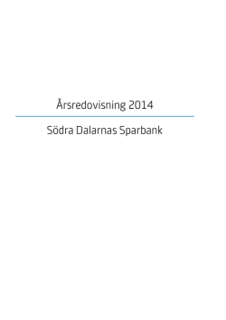 Södra Dalarnas Sparbank Årsredovisning 2014