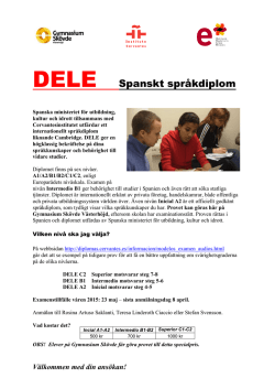 DELE Spanskt språkdiplom