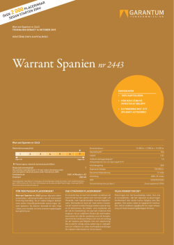 Warrant Spanien nr 2443