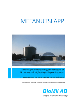METANUTSLÄPP - bild
