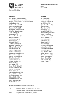 KALLELSE/KUNG&Ouml;RELSE Ulf Winberg (M