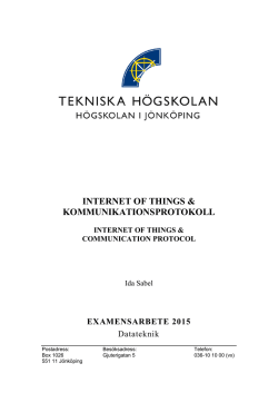 internet of things & kommunikationsprotokoll