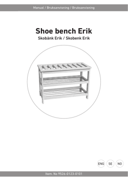 Shoe bench Erik