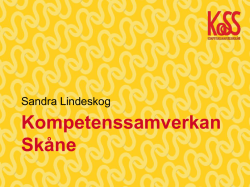Sandra Lindeskog Carin Peters Region Skåne