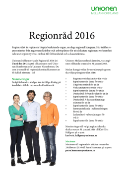 Regionråd Mellannorrland 2016