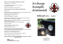 Gillenytt 2 2015 - ST Georgs Scoutgille Kristianstad