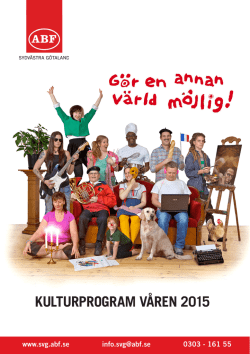 Kulturprogram VT 2015