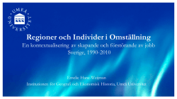Presentation Emelie Hane-Weijman, Umeå Universitet