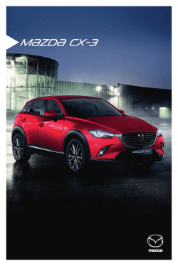 Brochure - Välkommen till Mazda Sverige