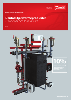 Danfoss fjärrvärmeprodukter - Stationer och lösa