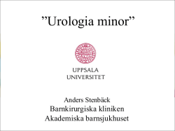 1 Urologia minor – red., Stenbäck