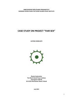 case study on project “fair sex”
