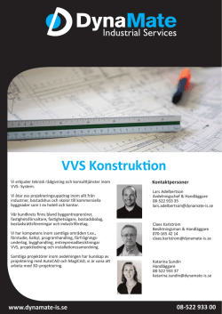 VVS Konstruktion - DynaMate Industrial Services AB