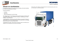 Växelflaksbilar - Scania Technical Information Library (TIL)
