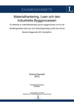 EXAMENSARBETE