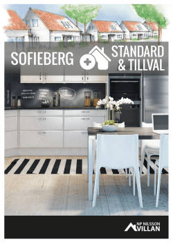 Standard & Tillvalsbroschyr Sofieberg