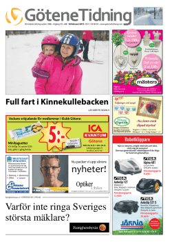 Vecka 8 - G&ouml;tene Tidning