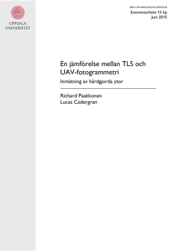 En jämförelse mellan TLS och UAV-fotogrammetri