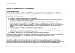 Aktivitets- och internkontrollplan 2015