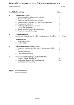 Årsberättelse 2014