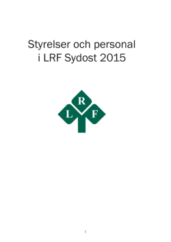 Styrelser och personal i LRF Sydost 2015