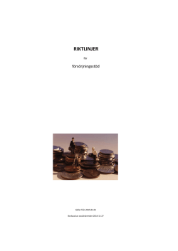 RIKTLINJER - Ystads kommun