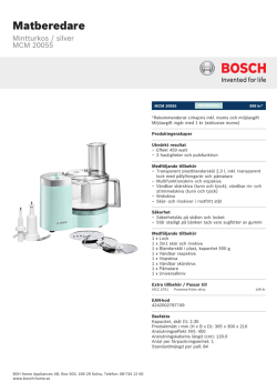Bosch MCM 20055