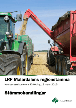 LRF Mälardalens regionstämma Stämmohandlingar