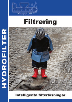 Filtrering/Hydro - Plastinject Watersystem