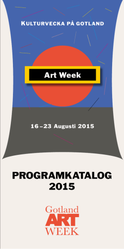 PROGRAMKATALOG 2015
