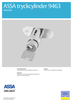 ASSA tryckcylinder 9463