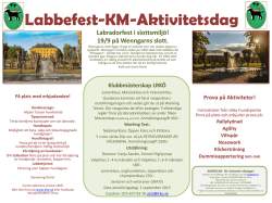 Labbefest-KM-Aktivitetsdag Klubbmästerskap LRKÖ