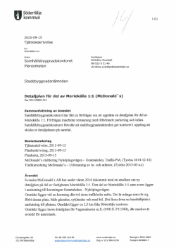 Detaljplan för del av Mariekälla 1:1