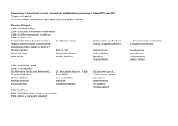 Concurrences in Postcolonial research