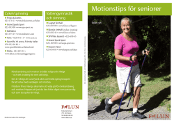 Ladda ner broschyren Motionstips för seniorer