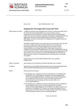 Dnr KS 001096/2015
