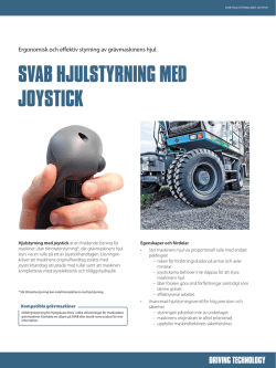 SVAB Hjulstyrning med joystick Produktinformation A-SV