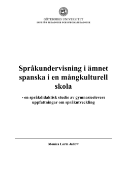 5.4 När man lär sig språk bäst