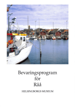 Bevarandeprogram för Råå