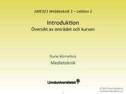 Introduk2on - Linnéuniversitetet
