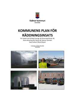 Kommunens plan för räddningsinsats