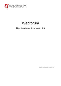 Webforum Platform