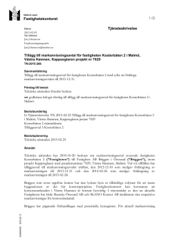 G-Tjänsteskrivelse TN 2015-02-25 Tillägg till